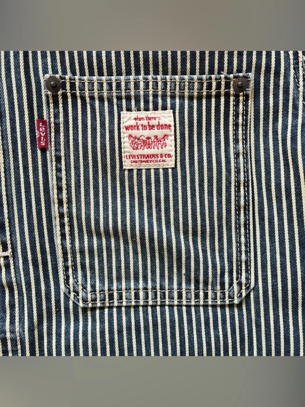 Levi’s Railroad Striped Trucker Jacket - Picture 3 of 7